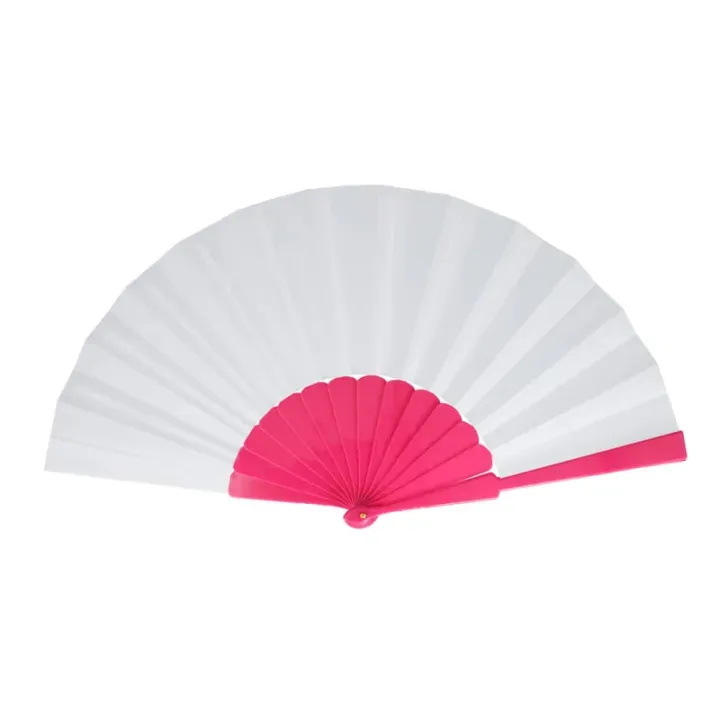 Made to order - Hand fan plastic  polyester all over print - LT90524 (N0076)